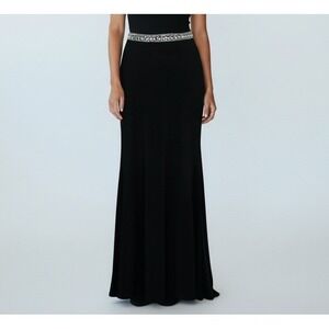 ALYCE PARIS Womens Skirt 5‎ Black Embellished Mermaid Evening Long Formal Party